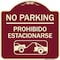 Signmission No Parking Prohibido Estacionarse W/ Car Tow Graphic Heavy-Gauge Alum Sign, 18" x 18", BU-1818-23632 A-DES-BU-1818-23632 - alternate 1